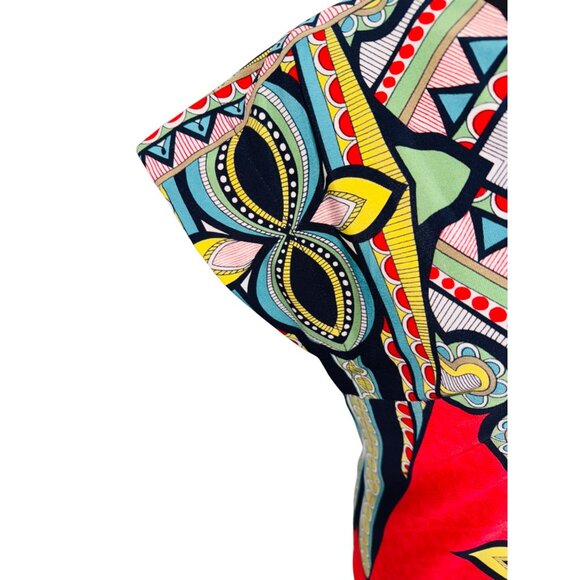 Laundry By Shelli Segal Multicolor Geometric Print Shift Dress S Office Siren - Picture 9 of 12